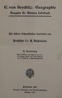 Geographie : Ausgabe B : Kleines Lehrbuch