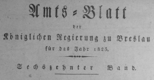 Amtsblatt der K&ouml;niglichen Regierung zu Breslau, 1825. St&uuml;ck 12