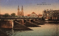 Oppeln : Oderbr&uuml;cke und Kath. Kirche