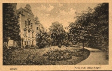 Opole : fragment zamku i ogrod&oacute;w zamkowych