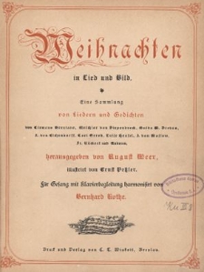 Weihnachten in Lied und Bild : Eine Sammlung von Lieder und Gedichten