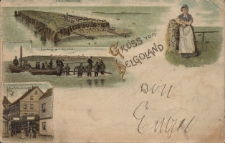 Helgoland : wyspa Helgoland, mieszkanka wyspy, lądowanie na wyspie Düne, Hotel „Królowa Victoria”