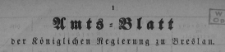 Amstblatt der Königlichen Regierung zu Breslau. Stück 40