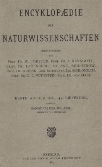 Handbuch der Botanik. Bd.3, Lfg.17