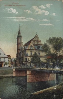 Oppeln : Ev. Kirche mit Schlossbr&uuml;cke