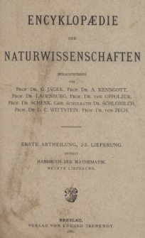 Handbuch der Mathematik. Bd.2, Lfg.9
