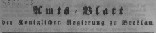 Amstblatt der Königlichen Regierung zu Breslau. Stück 6