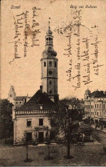 Kędzierzyn-Koźle : ratusz w Koźlu i kamience w rynku